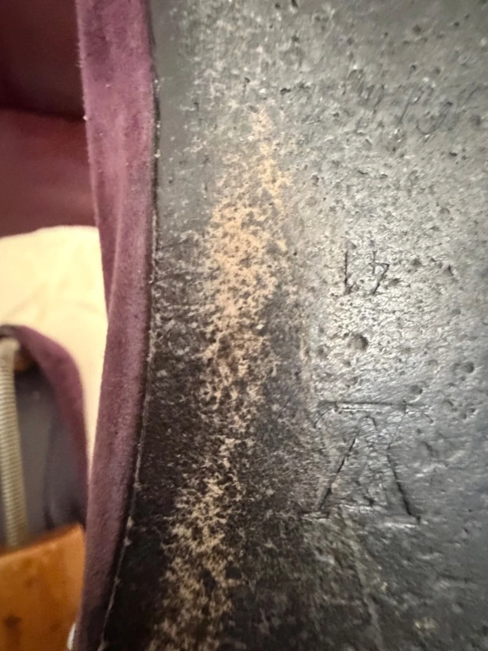 LV ballerina flat (suede and patent)